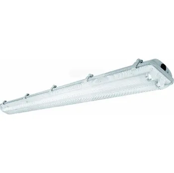 Průmyslové svítidlo GTV Hermetické svítidlo HELIOS-LED 258 BIS 2x58W T8 G13 AC 220-240V 50/60Hz IP65 ABS/PS napájecí zdroj šedá (LD-HEL258B-30)