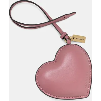 Kožená klíčenka Coach CCX45 růžová 34X, vel. ONE SIZE