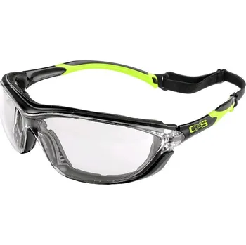 Průmyslové lepidlo Brýle CXS Margay, černo-zelené, čirý vzorník