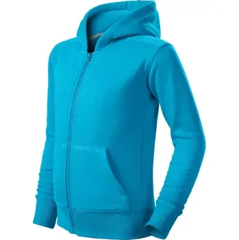 Chlapecká mikina Trendy Zipper mikina dětská tyrkysová 134 cm/8 let