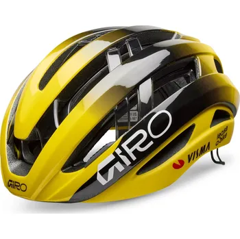 Cyklistická přilba Giro Aries Spherical Mat Black/Yellow Visma