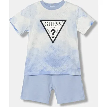 Dětská bavlněná souprava Guess 2-pack I6RG08.K8HM4.PPY2 modrá 50X, vel. 68-76
