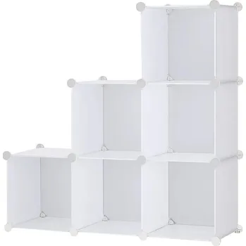 Botník Hogler 3872 Variabilní regálový systém 6 modulů, 92 x 97 x 32 cm, bílá