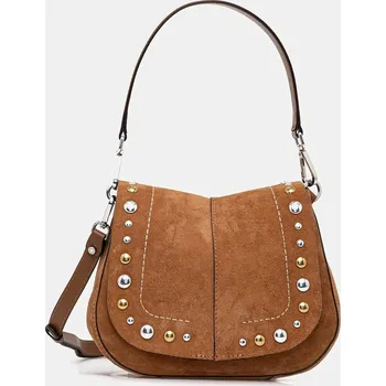 Kabelka Semišová kabelka Gianni Chiarini HELENA ROUND BS.12386.CMBRC hnědá 82X, vel. ONE SIZE