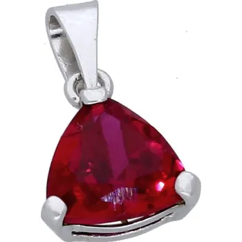 Přívěsek Goldstore Přívěsek bílé zlato synt. rubín Váha: 1.06 g