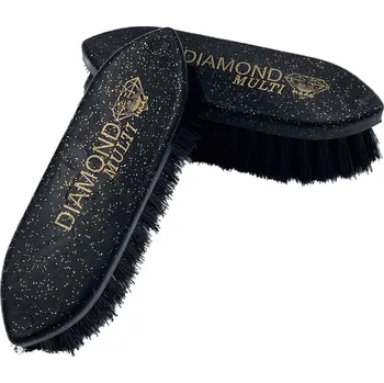 Čištění pro koně Haas Kartáč rýžový Diamond Multi Haas, černý