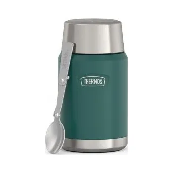 Thermos Icon 710 ml se skládací lžící a šálkem smrkově zelená Zelená termoska na jídlo + DÁREK DLE VÝBĚRU!