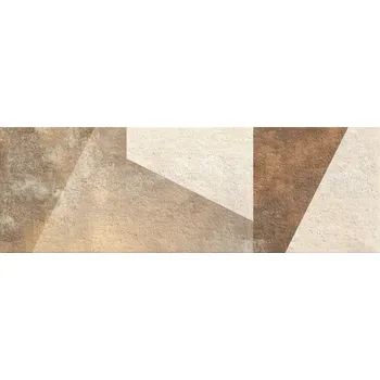 Obklad Keros Madison Decorado Geo Beige 25x75x1 mix 5 barev dekor