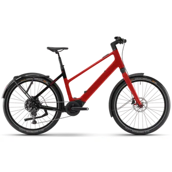 Elektrokolo Winora iRide Pure X10 - High High crystal red gloss, black gloss 2025 velikost rámu: S