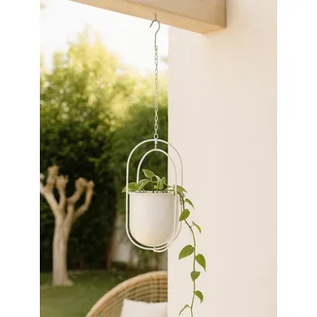 Květináč Sinsay - Kovová závěsná květináč - krémová - 771GL-01X - 771GL-01X-ONE