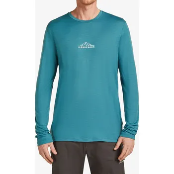 Pánská móda Mikina bez kapuce Icebreaker Merino 150 Tech Lite LS Tee Road To Cook - topaz
