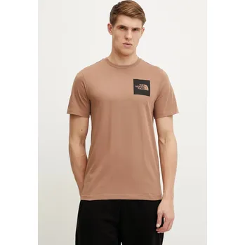 Pánské tričko Tričko The North Face Fine NF0A8A6M6IH1 hnědá 84X, vel. XL