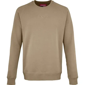 Pánská mikina Mikina CCM Core Fleece Crew Senior Sand Velikost: XL