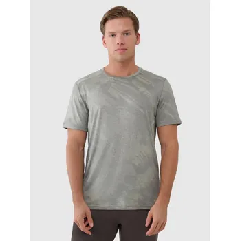 Pánské tričko Pánské funkční tričko 4F velikost S olive allover