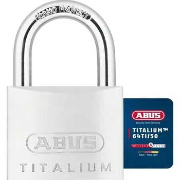 Sada domovního alarmu ABUS Titalium 64TI/50 - Sklepní zámek se speciálním hliníkovým tělem - kalený ocelový třmen -
