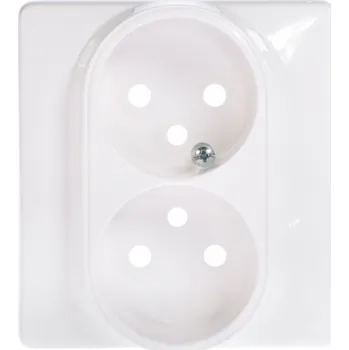 Elektrická zásuvka Legrand CELIANE dvojitá zásuvka plaketa bílá - 068647