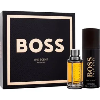 Pánský parfém HUGO BOSS Boss The Scent 2015 dárková kazeta3: EDT 50 ml + deodorant 150 ml pro muže