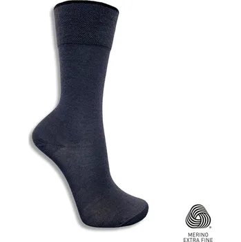 Dámské ponožky Klasické ponožky z MERINO VLNY ADAM - SOLID šedá Vyberte velikost: 43 - 45