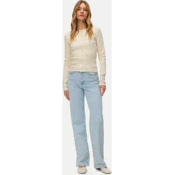 Dámské kalhoty Vero Moda Jeansy Tessa 10345321 Modrá Wide Leg 32_34