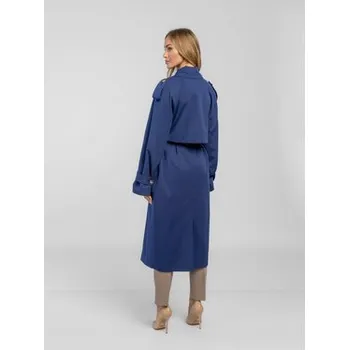 Dámský kabát Salme Trenčkot Amanda 2.0 Tmavomodrá Regular Fit 44