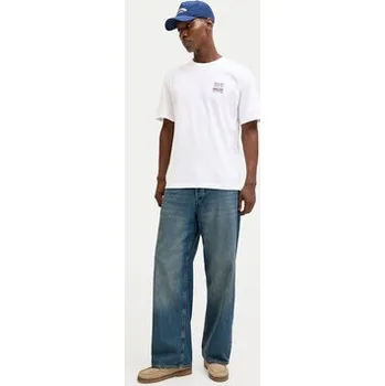 Pánská móda Jack & Jones T-Shirt Raver 12301189 Bílá Relaxed Fit XXL