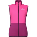 PROGRESS TARJA VEST dámská hybridní vesta s merinem, červená/růžová Velikost: M