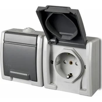 Elektrická zásuvka Dvojitá zásuvka ELEKTRO-PLAST AQUANT, IP55