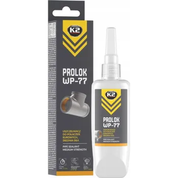 Průmyslové lepidlo K2 PROLOK WP77 těsnicí lepidlo na trubkové spoje a závity, 50 ml, anaerobní