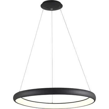 LED závěsné svítidlo Albi Nova Luce černá Varianta: Ø 610 x 60 x 1140 mm, 50 W, 3000 K, stmívatelné, černé