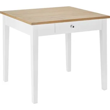 Jídelní stůl Bílý jídelní stůl Mason 86 x 80 86 x 79 x 80 masiv borovice hnědá, bílá