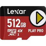 Lexar PLAY PRO 512GB microSDXC Express 7 karta, 900R/600W