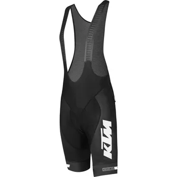 cyklistické kraťasy Cyklistické kraťasy KTM FACTORY TEAM Race Bib short Black/white Barva: Černá, Velikost: M