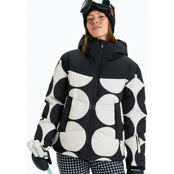 Dámská snowboardová bunda ROXY Alofted Puffy true black/big dots