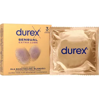 Kondom Kondomy - Durex Sensual Extra Lube 3 ks