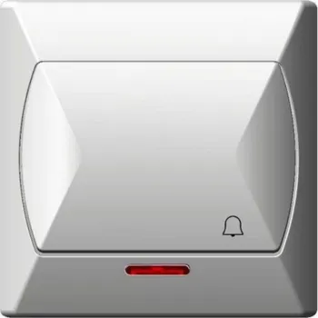 Domovní zvonek Tlačítko Ospel Accent Doorbell s podsvícením bílé