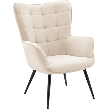 Křeslo Béžové křeslo Guverner 73 x 97 x 79 100%&nbsp;polyester, kov