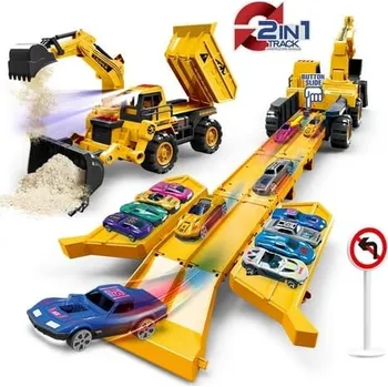 autíčko Bagr s rozkládací dráhou