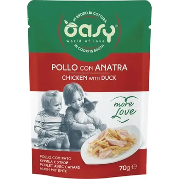 Krmivo pro psa OAWLCPAB0007A Oasy Více Love Chicken with duck (pouch) 70g