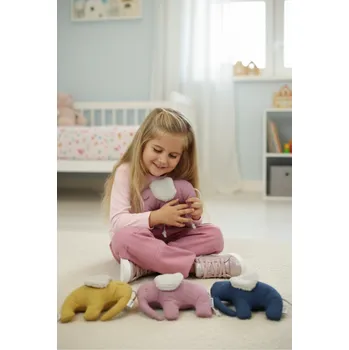 Polštář Kocour Mourek SLONÍK Barva RŮŽOVÝ (jemně starorůžový)