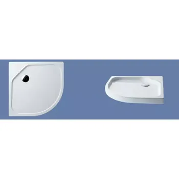 Sprchová vanička sprchová vanička Kaldewei Fontana 100/100/6,5 model 587,čtvrtkruhová smaltovaná ocel, bílá