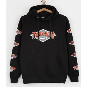 Pánská mikina HUF X Thrasher Logo HD (black) XL, černá