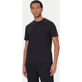 Pánské oblečení BOSS T-Shirt Mirror Artwork 50548649 Černá Relaxed Fit M