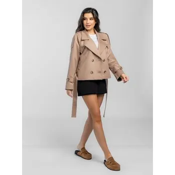 Dámské oblečení Salme Kabát pro přechodné období Bona Hnědá Regular Fit 36