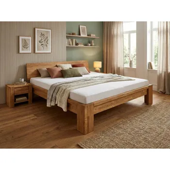 Postel Dubová manželská postel Montana 180x200