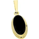 Goldstore Zlatý přívěs s černým onyxem Váha: 1.84 g