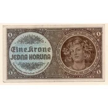 Protektorát Čechy a Morava 1 Koruna bez data (1940) S. C 042