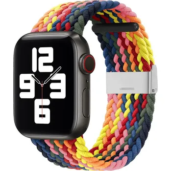 Řemínek na hodinky Hurtel Pletený látkový řemínek, náramek, látkový řemínek pro Apple Watch 38 / 40 / 41 mm - vícebarevný