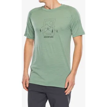 Pánské tričko Merino triko Sensor Merino Air Say Yes Tee SS - basil green