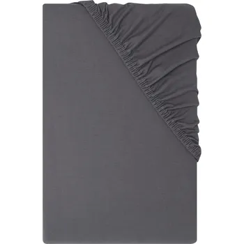 Prostěradlo LIVARNO® Žerzejové napínací prostěradlo, 140–160 x 200 cm (šedá)