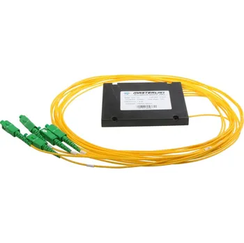 Síťový kabel OEM Splitter PLC optický -1x4, 1260-1650nm, ABS box, SC/APC, 1,5m 52752101